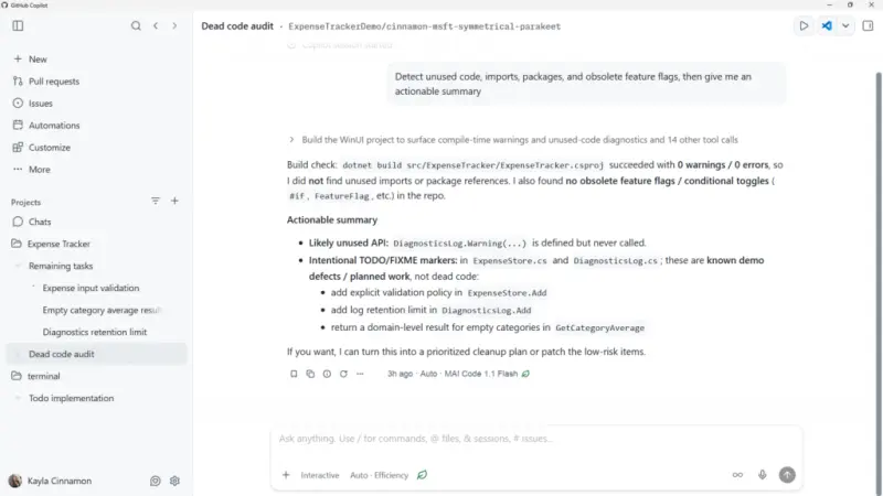 GitHub Copilot 即将支持本地/云端模型自动编排，MAI Code 1.1 Flash 设备端编码能力落地