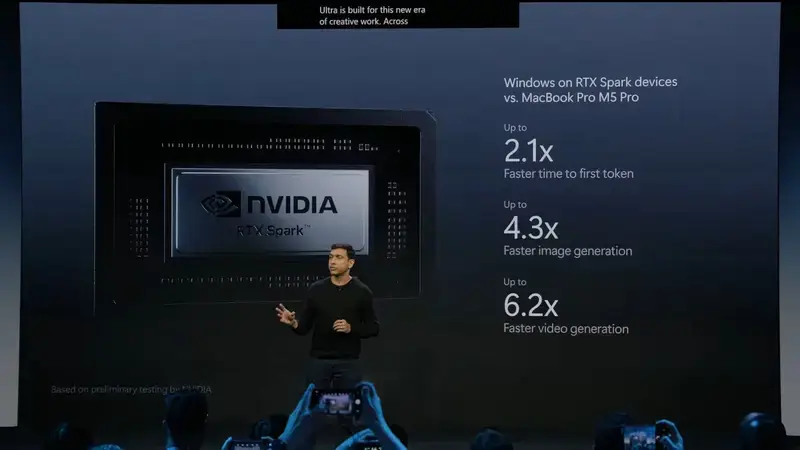 微软发布Surface Laptop Ultra：RTX Spark 超级芯片、最高 128GB 统一内存，对标 MacBook Pro，起售价 2599 美元