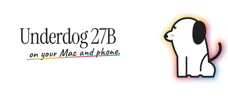 Underdog AI发布Underdog 27B与Saluki 27B:基于Qwen3.8-27B,7.89GB 2-bit量化模型主打本地AI智能体