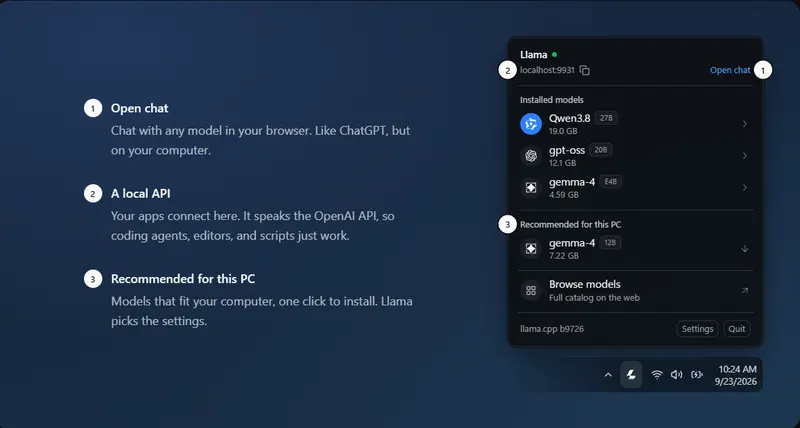 Llama for Windows