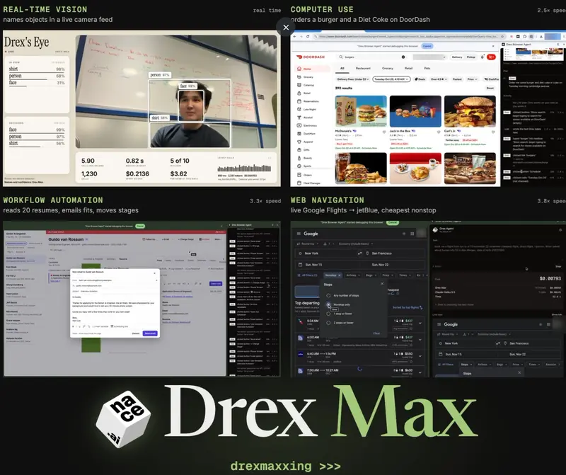 Nace AI 发布 Drex Max：专为计算机代理设计的多模态决策模型，仅托管 API 不开放权重