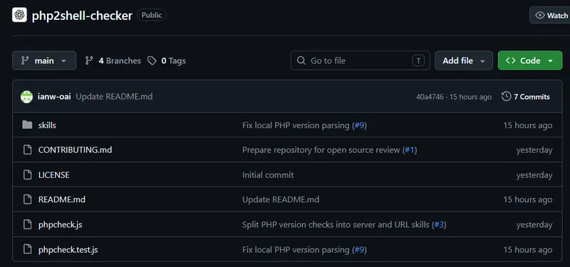 PHP Version Checker