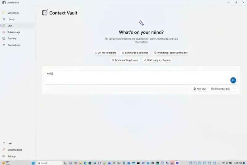 微软测试 Windows11 AI 记忆工具 Project Pantheon:摒弃自动录屏,手动保存内容,内置 MCP 服务