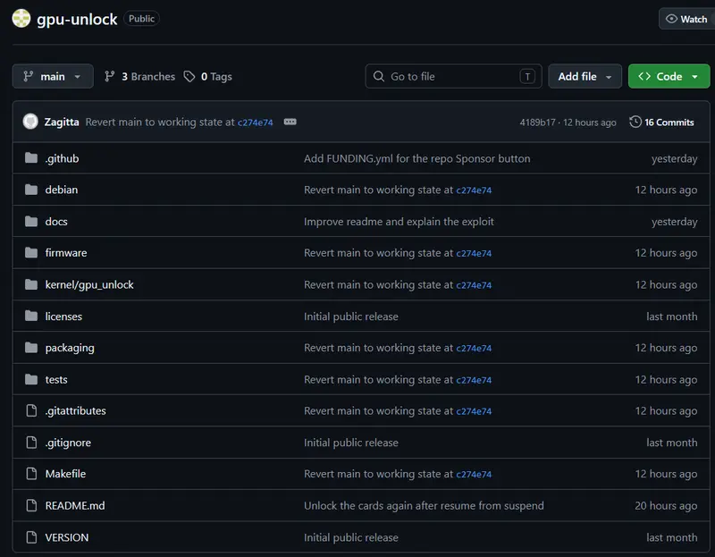 GPU unlock