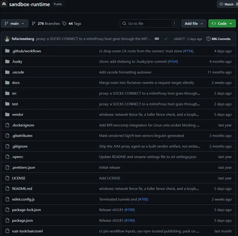 Anthropic sandbox-runtime
